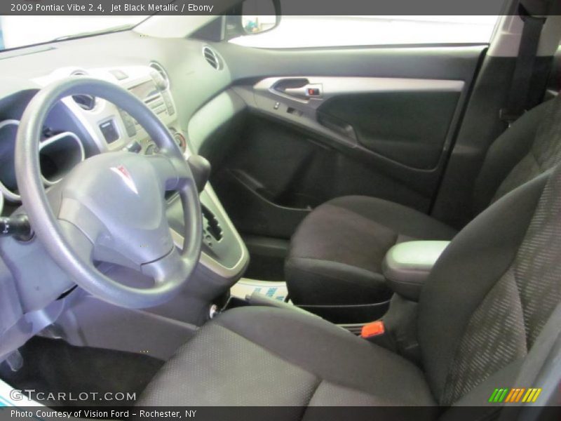 Jet Black Metallic / Ebony 2009 Pontiac Vibe 2.4