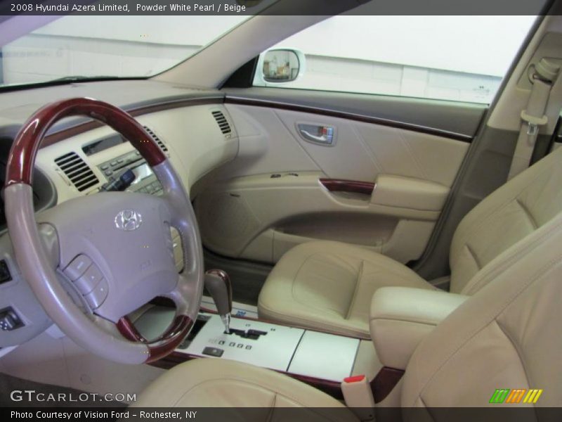 Powder White Pearl / Beige 2008 Hyundai Azera Limited