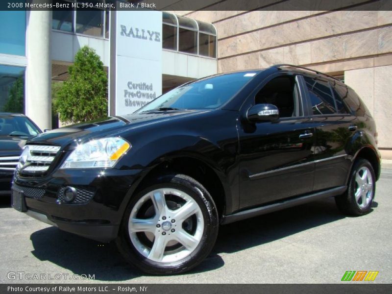 Black / Black 2008 Mercedes-Benz ML 350 4Matic