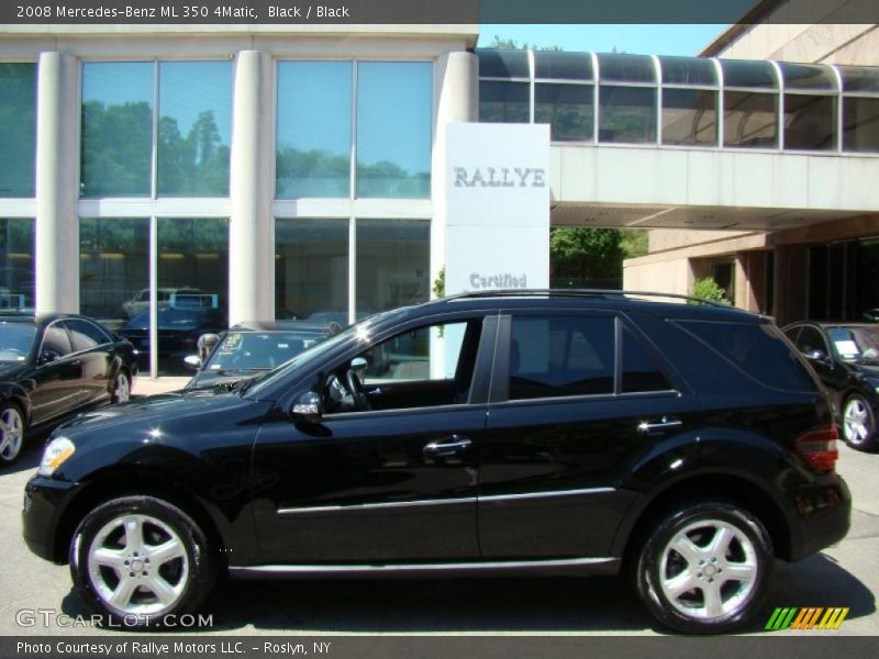 Black / Black 2008 Mercedes-Benz ML 350 4Matic