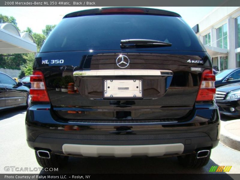 Black / Black 2008 Mercedes-Benz ML 350 4Matic