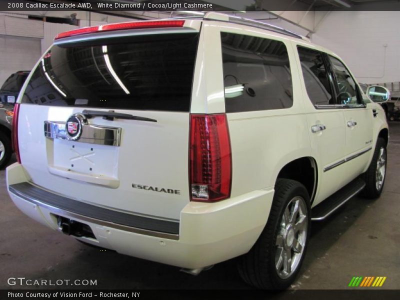 White Diamond / Cocoa/Light Cashmere 2008 Cadillac Escalade AWD