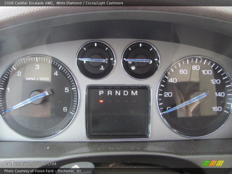 White Diamond / Cocoa/Light Cashmere 2008 Cadillac Escalade AWD