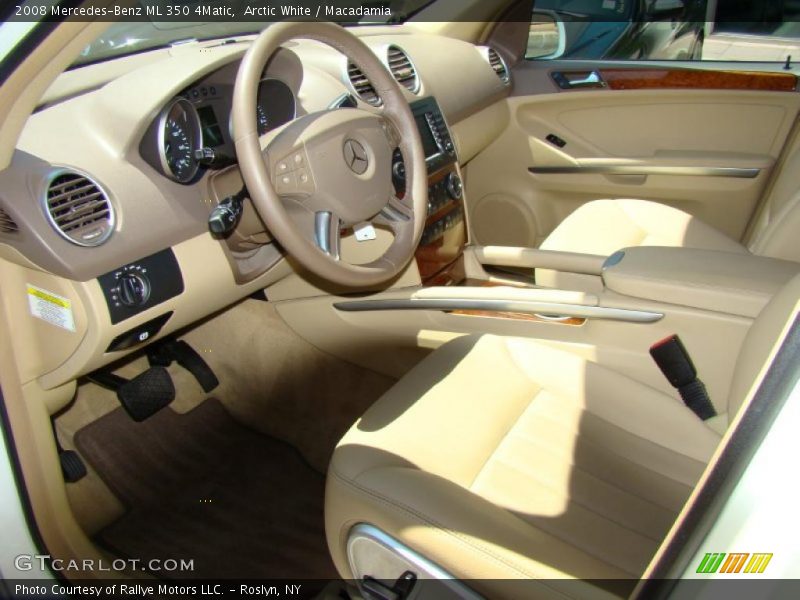 Arctic White / Macadamia 2008 Mercedes-Benz ML 350 4Matic