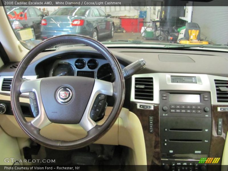White Diamond / Cocoa/Light Cashmere 2008 Cadillac Escalade AWD