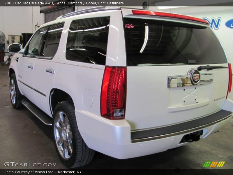 White Diamond / Cocoa/Light Cashmere 2008 Cadillac Escalade AWD