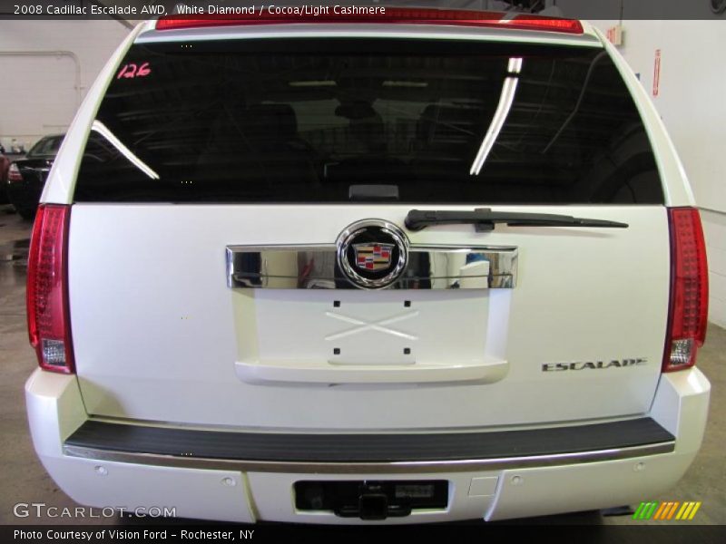 White Diamond / Cocoa/Light Cashmere 2008 Cadillac Escalade AWD