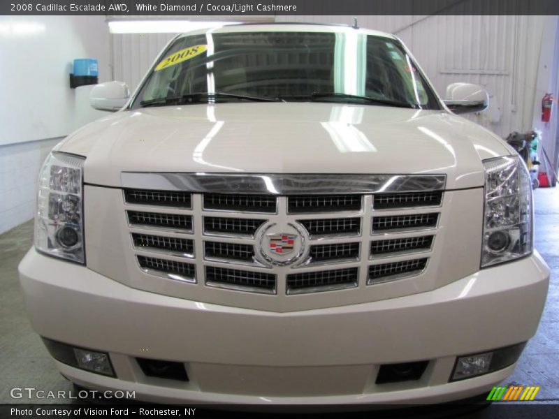 White Diamond / Cocoa/Light Cashmere 2008 Cadillac Escalade AWD