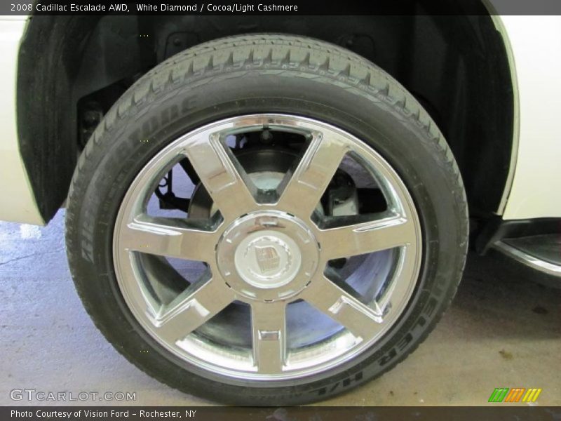 White Diamond / Cocoa/Light Cashmere 2008 Cadillac Escalade AWD