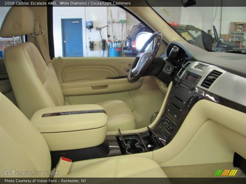 White Diamond / Cocoa/Light Cashmere 2008 Cadillac Escalade AWD