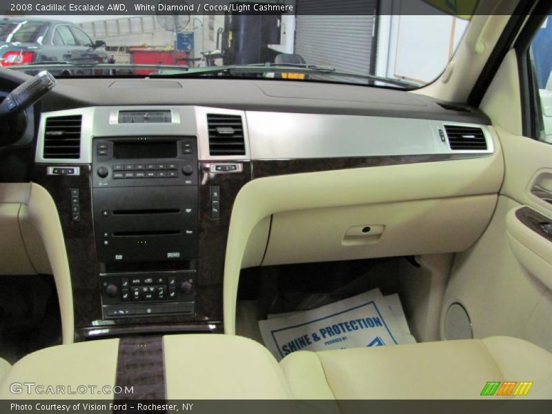 White Diamond / Cocoa/Light Cashmere 2008 Cadillac Escalade AWD
