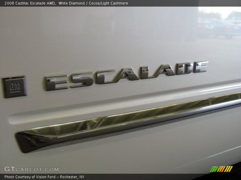 White Diamond / Cocoa/Light Cashmere 2008 Cadillac Escalade AWD