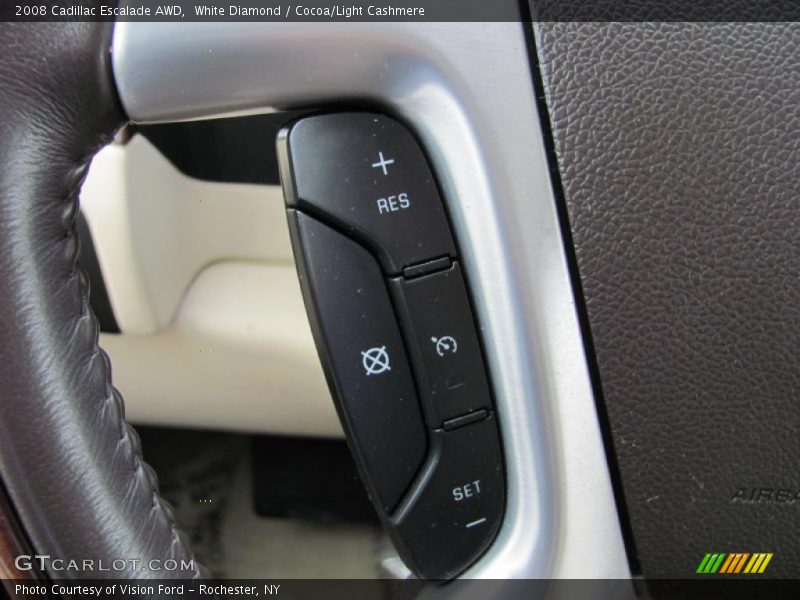 White Diamond / Cocoa/Light Cashmere 2008 Cadillac Escalade AWD