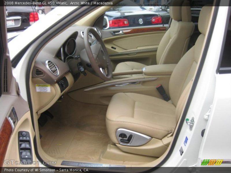 Arctic White / Macadamia 2008 Mercedes-Benz GL 450 4Matic