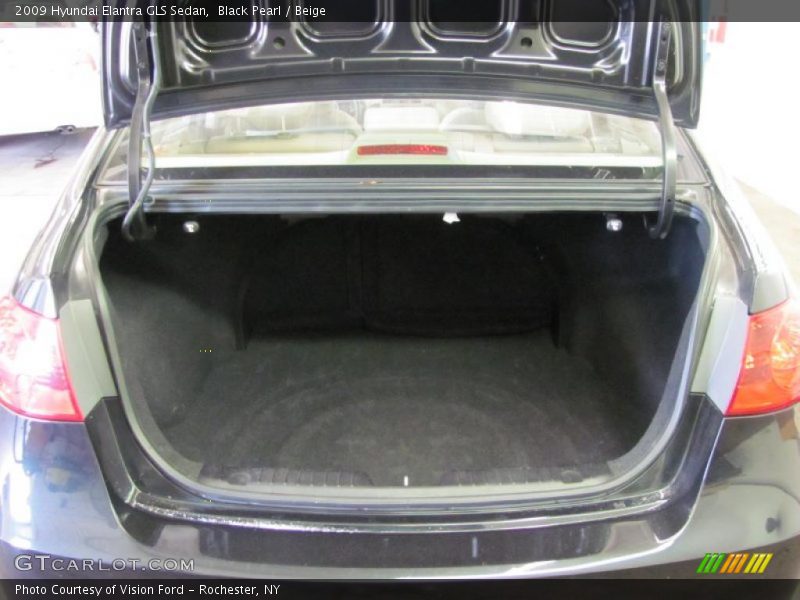 Black Pearl / Beige 2009 Hyundai Elantra GLS Sedan