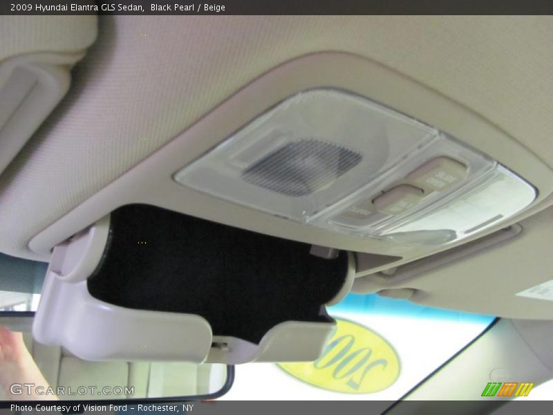 Black Pearl / Beige 2009 Hyundai Elantra GLS Sedan