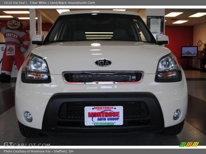 Clear White / Sand/Black Houndstooth Cloth 2010 Kia Soul !