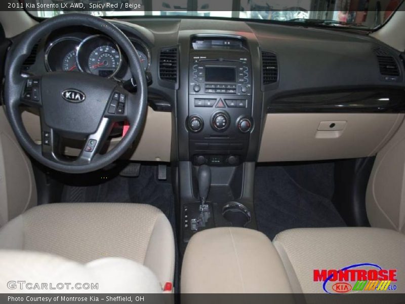 Spicy Red / Beige 2011 Kia Sorento LX AWD