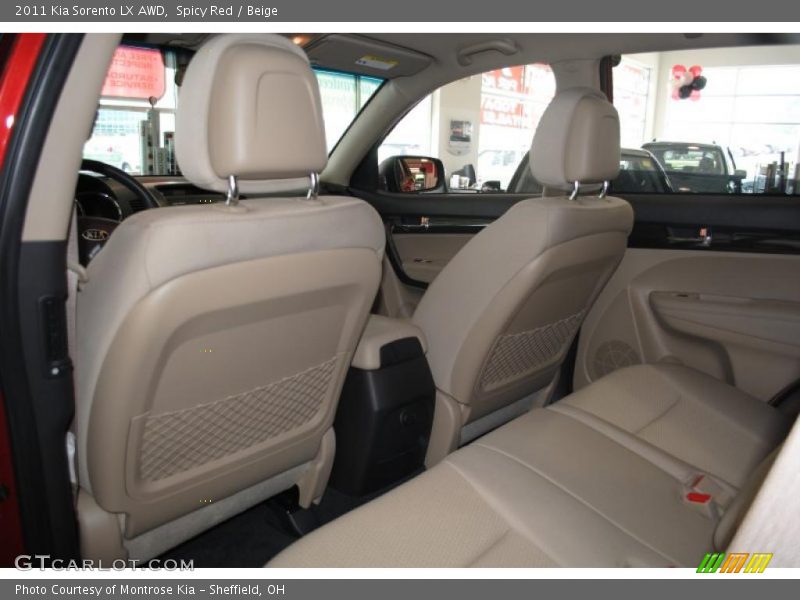 Spicy Red / Beige 2011 Kia Sorento LX AWD