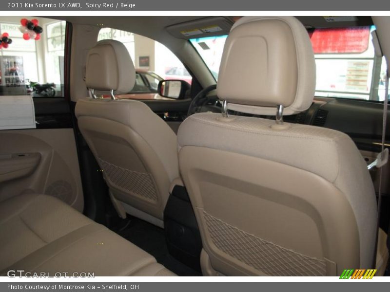 Spicy Red / Beige 2011 Kia Sorento LX AWD