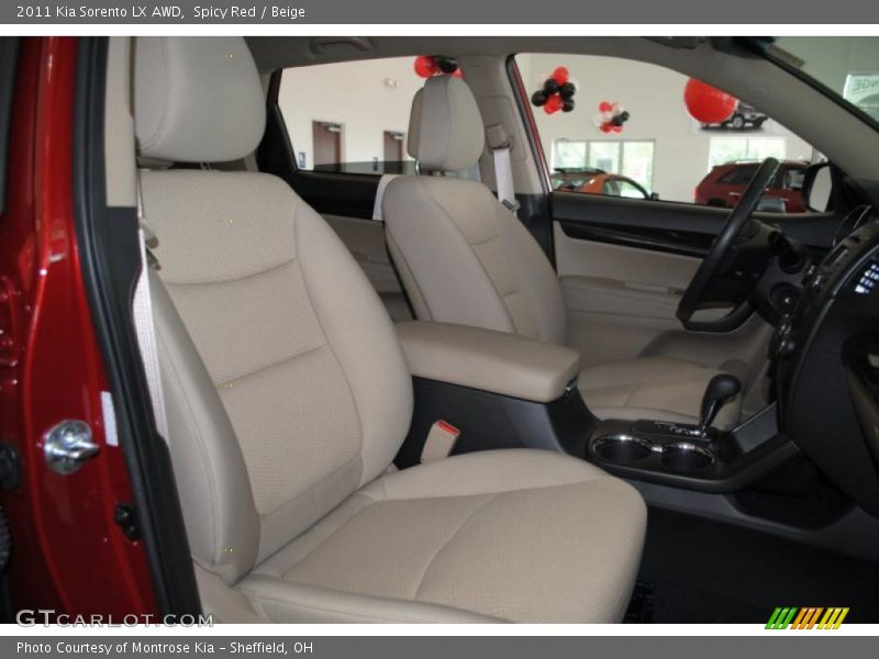 Spicy Red / Beige 2011 Kia Sorento LX AWD