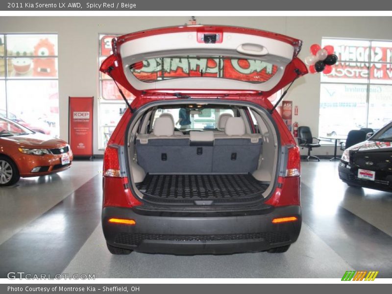 Spicy Red / Beige 2011 Kia Sorento LX AWD