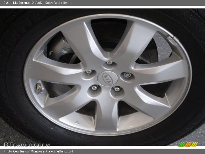 Spicy Red / Beige 2011 Kia Sorento LX AWD