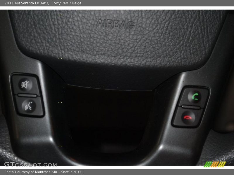 Spicy Red / Beige 2011 Kia Sorento LX AWD
