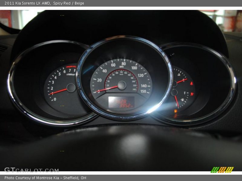 Spicy Red / Beige 2011 Kia Sorento LX AWD