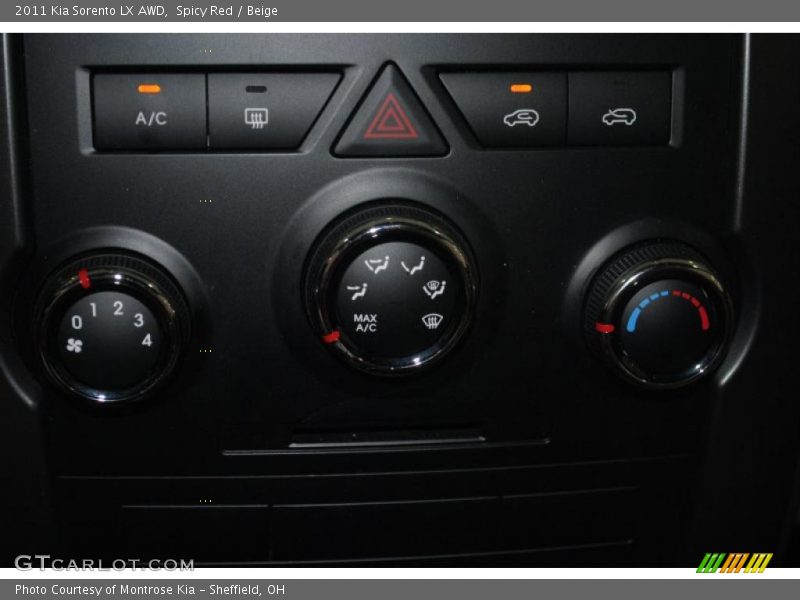 Spicy Red / Beige 2011 Kia Sorento LX AWD