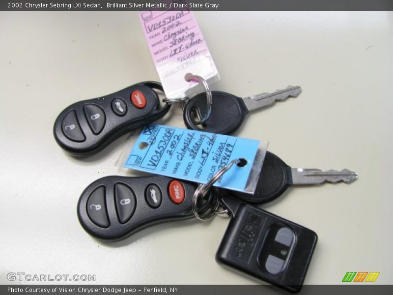 Brilliant Silver Metallic / Dark Slate Gray 2002 Chrysler Sebring LXi Sedan