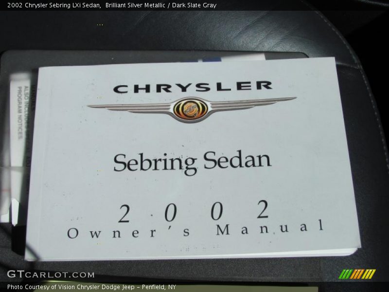 Brilliant Silver Metallic / Dark Slate Gray 2002 Chrysler Sebring LXi Sedan