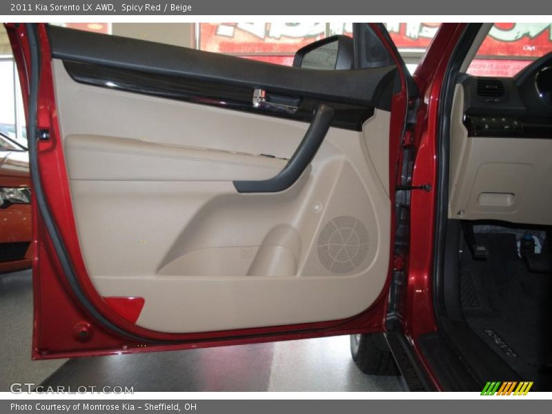 Spicy Red / Beige 2011 Kia Sorento LX AWD