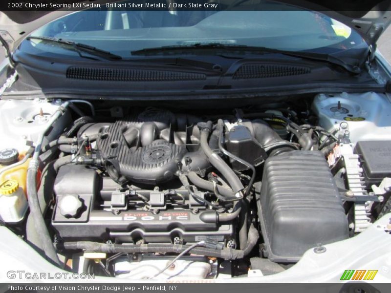 Brilliant Silver Metallic / Dark Slate Gray 2002 Chrysler Sebring LXi Sedan