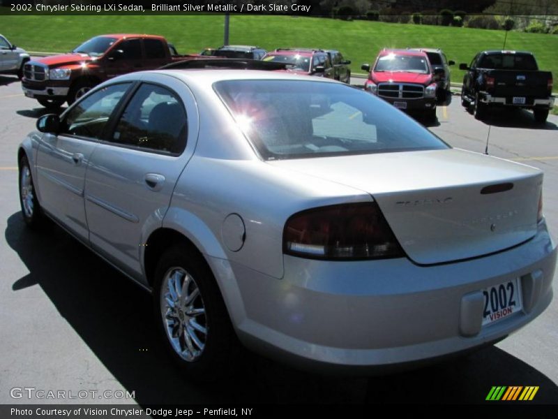 Brilliant Silver Metallic / Dark Slate Gray 2002 Chrysler Sebring LXi Sedan