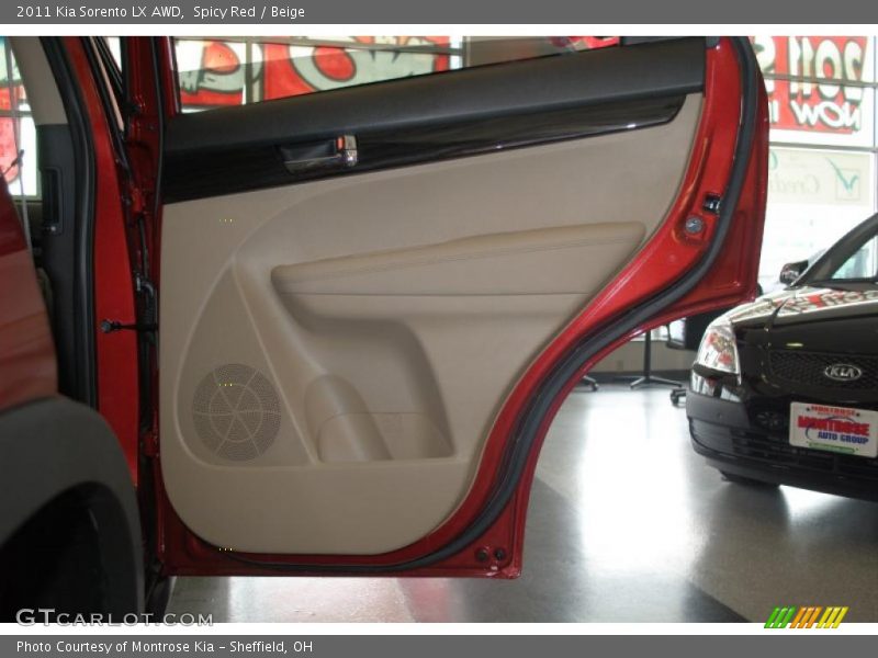 Spicy Red / Beige 2011 Kia Sorento LX AWD