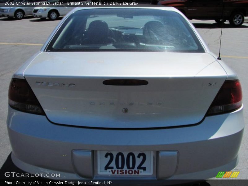 Brilliant Silver Metallic / Dark Slate Gray 2002 Chrysler Sebring LXi Sedan