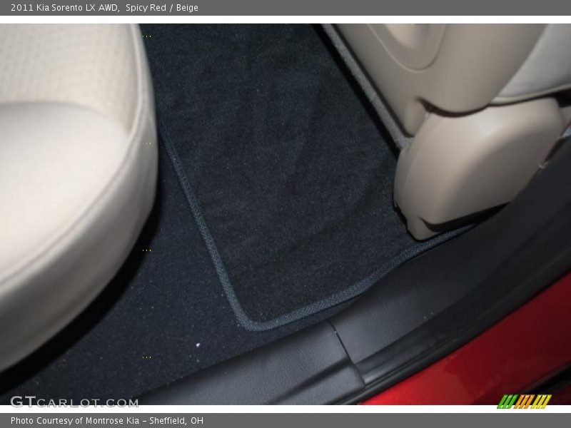 Spicy Red / Beige 2011 Kia Sorento LX AWD