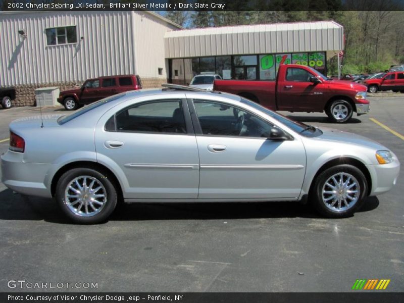 Brilliant Silver Metallic / Dark Slate Gray 2002 Chrysler Sebring LXi Sedan