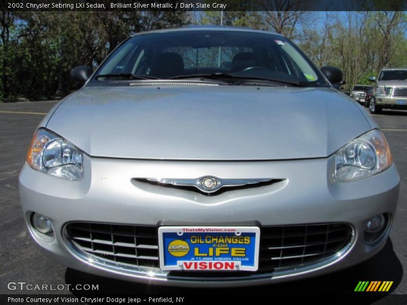 Brilliant Silver Metallic / Dark Slate Gray 2002 Chrysler Sebring LXi Sedan