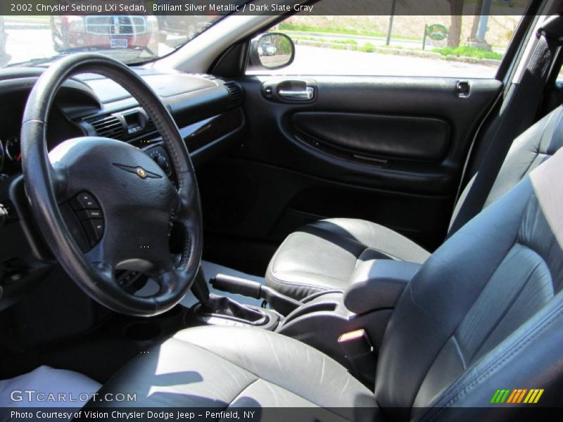 Brilliant Silver Metallic / Dark Slate Gray 2002 Chrysler Sebring LXi Sedan