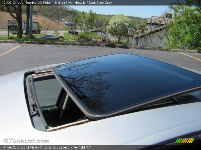 Brilliant Silver Metallic / Dark Slate Gray 2002 Chrysler Sebring LXi Sedan