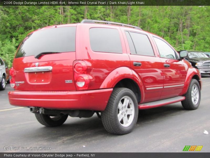 Inferno Red Crystal Pearl / Dark Khaki/Light Khaki 2006 Dodge Durango Limited HEMI 4x4