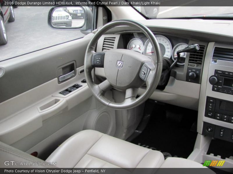 Inferno Red Crystal Pearl / Dark Khaki/Light Khaki 2006 Dodge Durango Limited HEMI 4x4