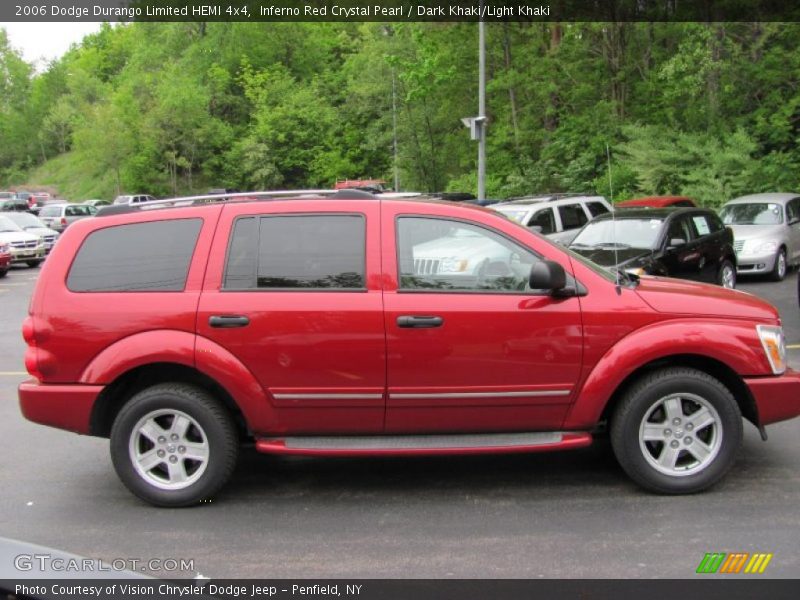 Inferno Red Crystal Pearl / Dark Khaki/Light Khaki 2006 Dodge Durango Limited HEMI 4x4