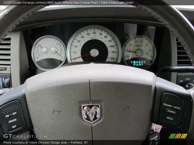 Inferno Red Crystal Pearl / Dark Khaki/Light Khaki 2006 Dodge Durango Limited HEMI 4x4