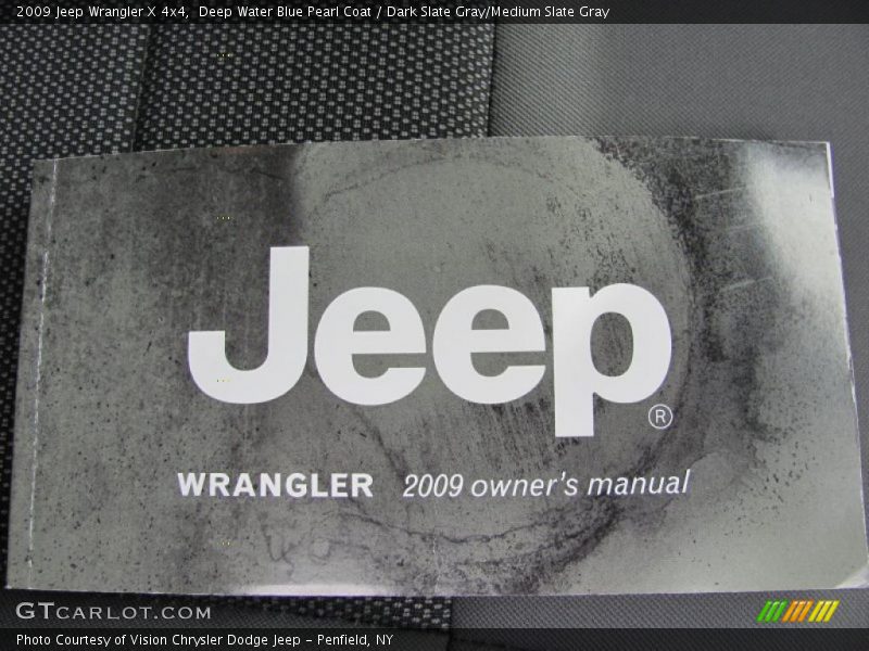 Deep Water Blue Pearl Coat / Dark Slate Gray/Medium Slate Gray 2009 Jeep Wrangler X 4x4