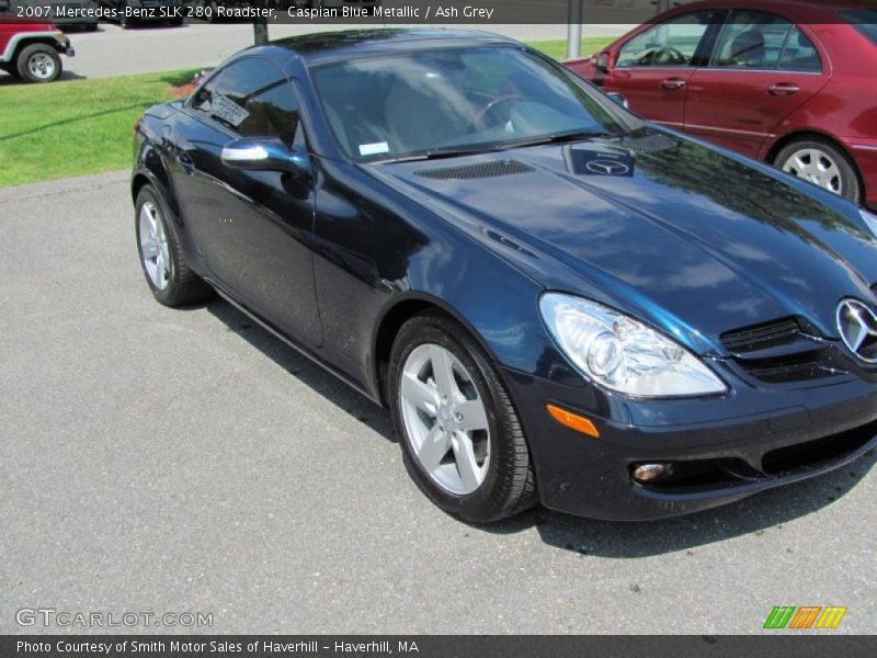 Caspian Blue Metallic / Ash Grey 2007 Mercedes-Benz SLK 280 Roadster