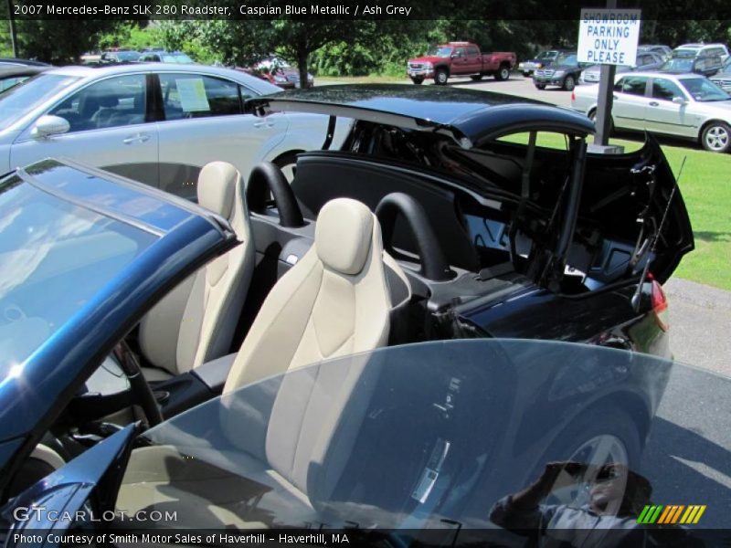 Caspian Blue Metallic / Ash Grey 2007 Mercedes-Benz SLK 280 Roadster