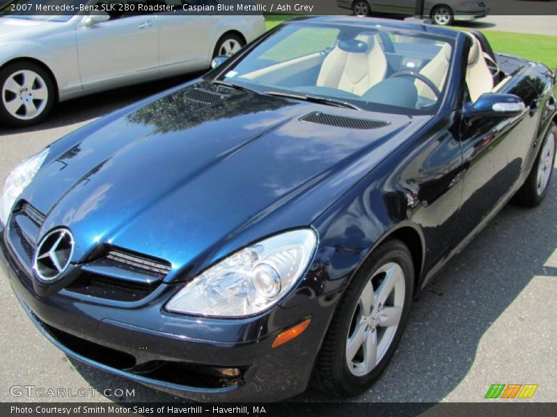Caspian Blue Metallic / Ash Grey 2007 Mercedes-Benz SLK 280 Roadster